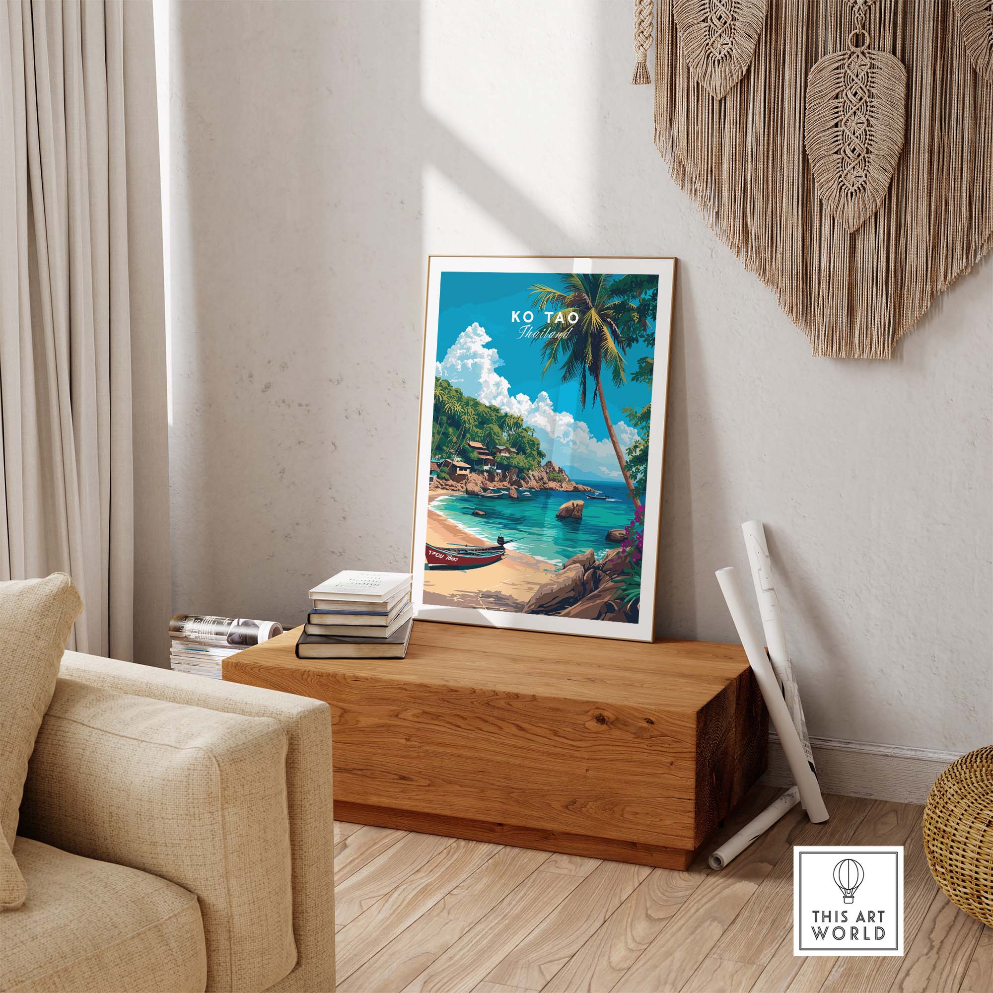 Ko Tao Travel Poster part of our best collection or travel posters and prints - This Art World