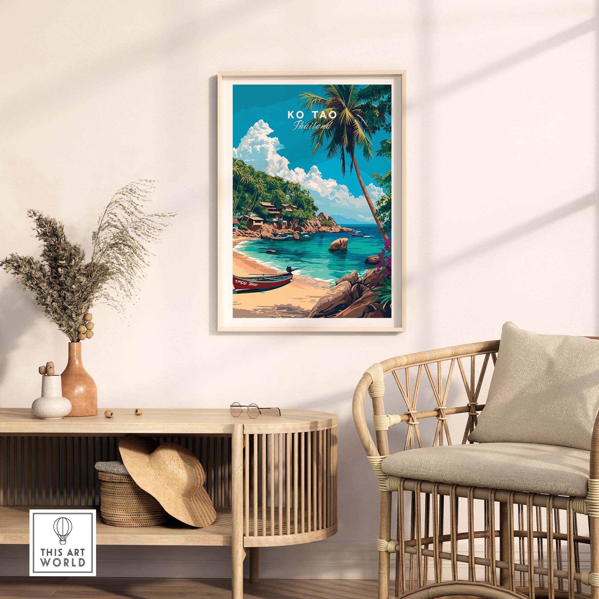 Ko Tao Travel Poster part of our best collection or travel posters and prints - This Art World