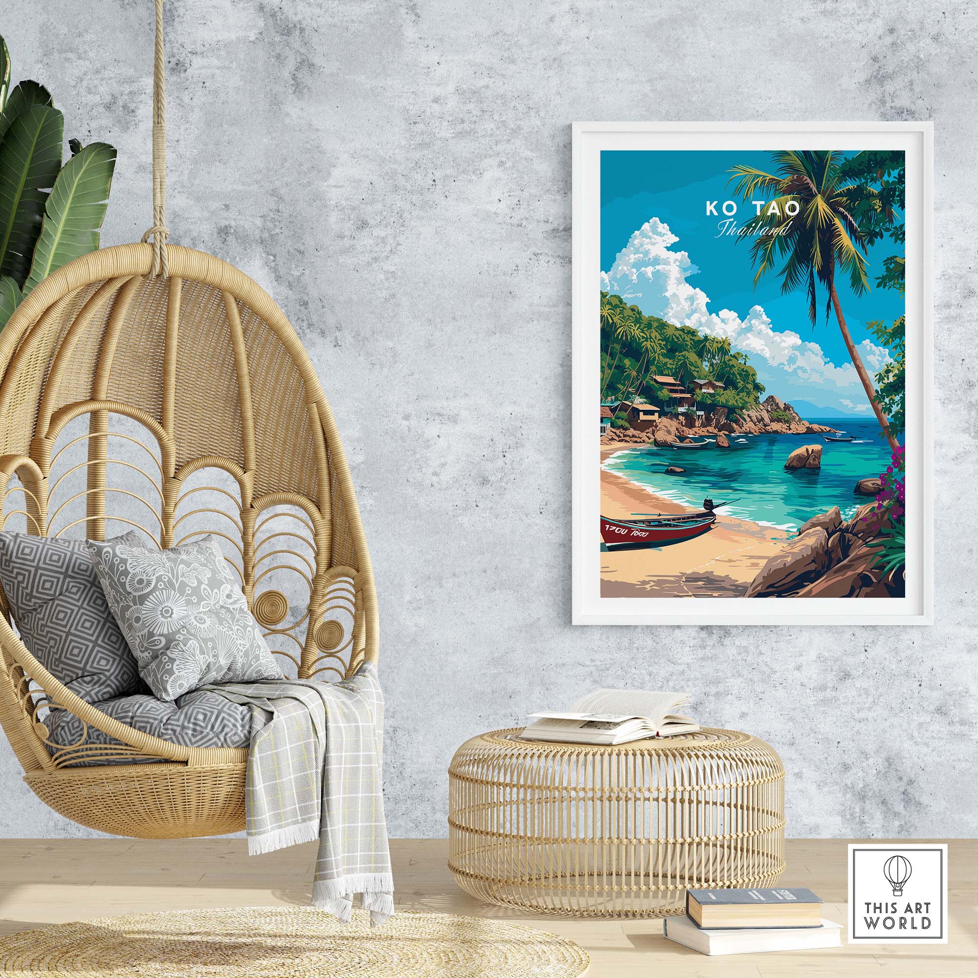 Ko Tao Travel Poster part of our best collection or travel posters and prints - This Art World
