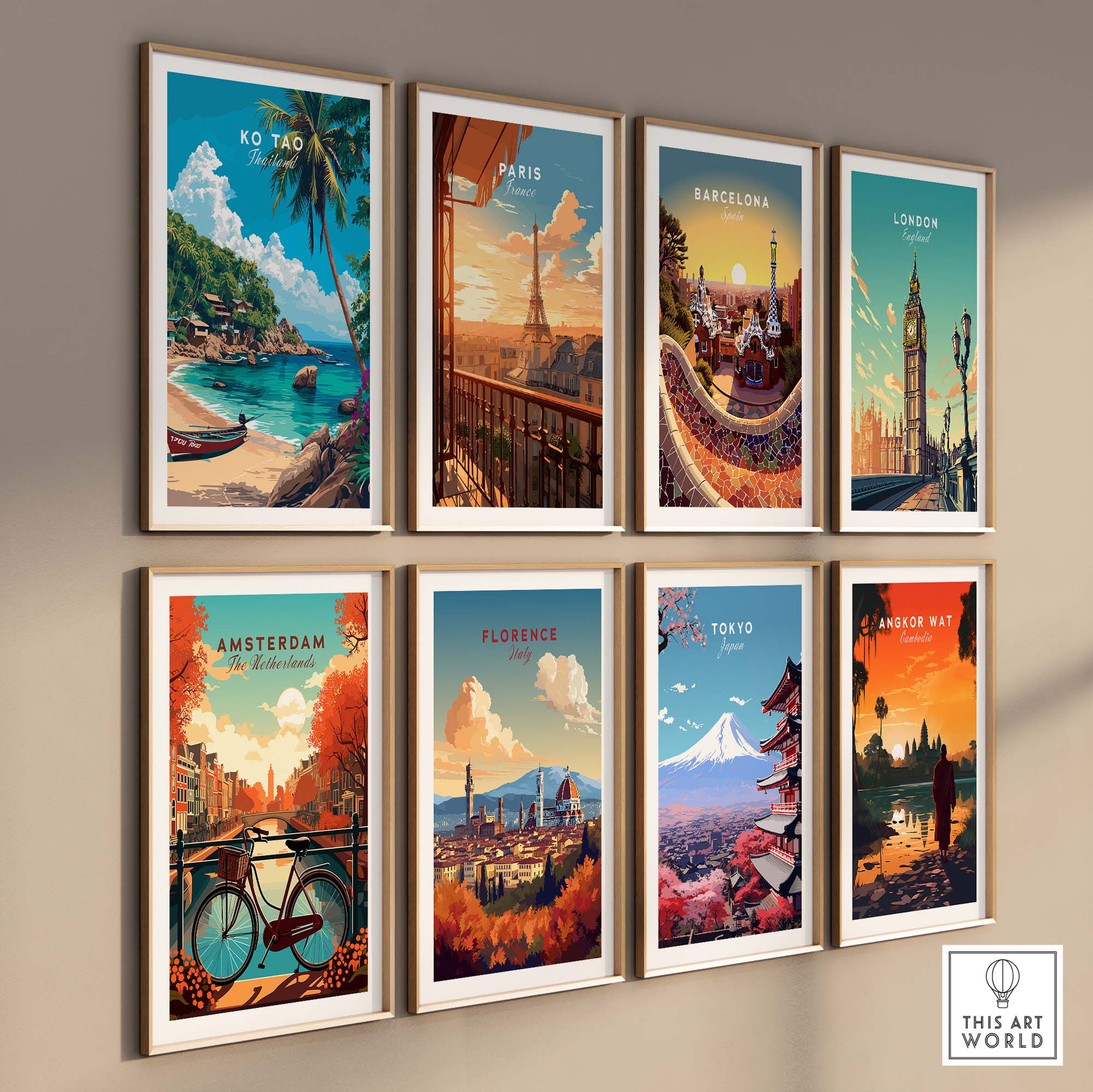 Ko Tao Travel Poster part of our best collection or travel posters and prints - This Art World