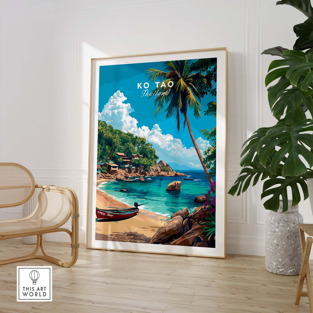 Ko Tao Travel Poster part of our best collection or travel posters and prints - This Art World