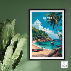 Ko Tao Travel Poster part of our best collection or travel posters and prints - This Art World