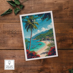 Ko Tao Wall Art Thailand part of our best collection or travel posters and prints - This Art World