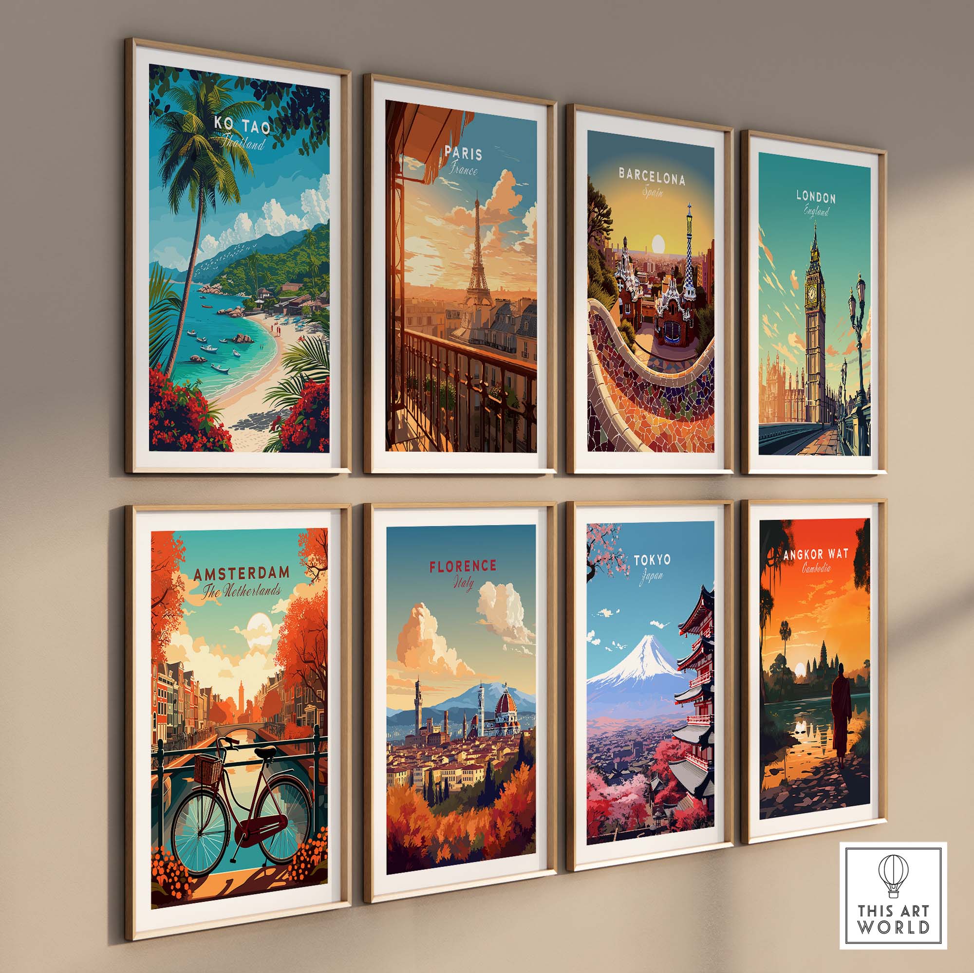 Ko Tao Wall Art Thailand part of our best collection or travel posters and prints - This Art World