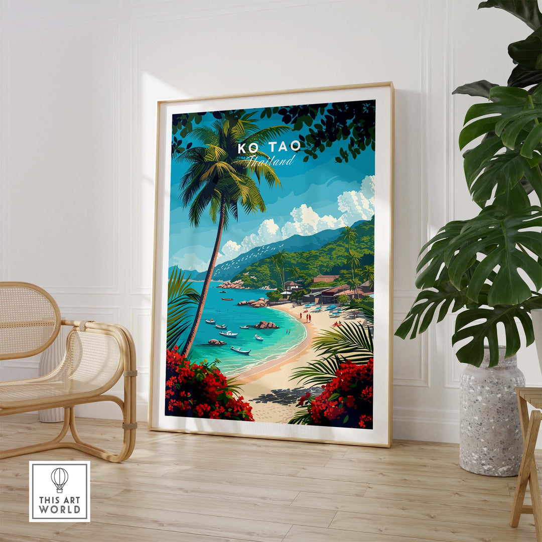 Ko Tao Wall Art Thailand part of our best collection or travel posters and prints - This Art World