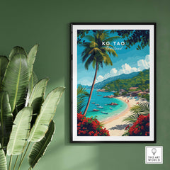 Ko Tao Wall Art Thailand part of our best collection or travel posters and prints - This Art World