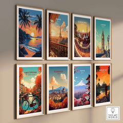 Koh Samui Thailand Travel Print featuring stunning beach sunset among other global travel prints.