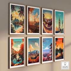 Koh Samui Travel Print and other vibrant city travel posters for home decor