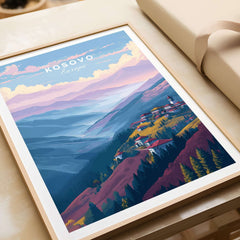 Kosovo Pristina Region Canvas Print | Balkan Home Decor artwork showcasing vibrant Balkan landscapes.
