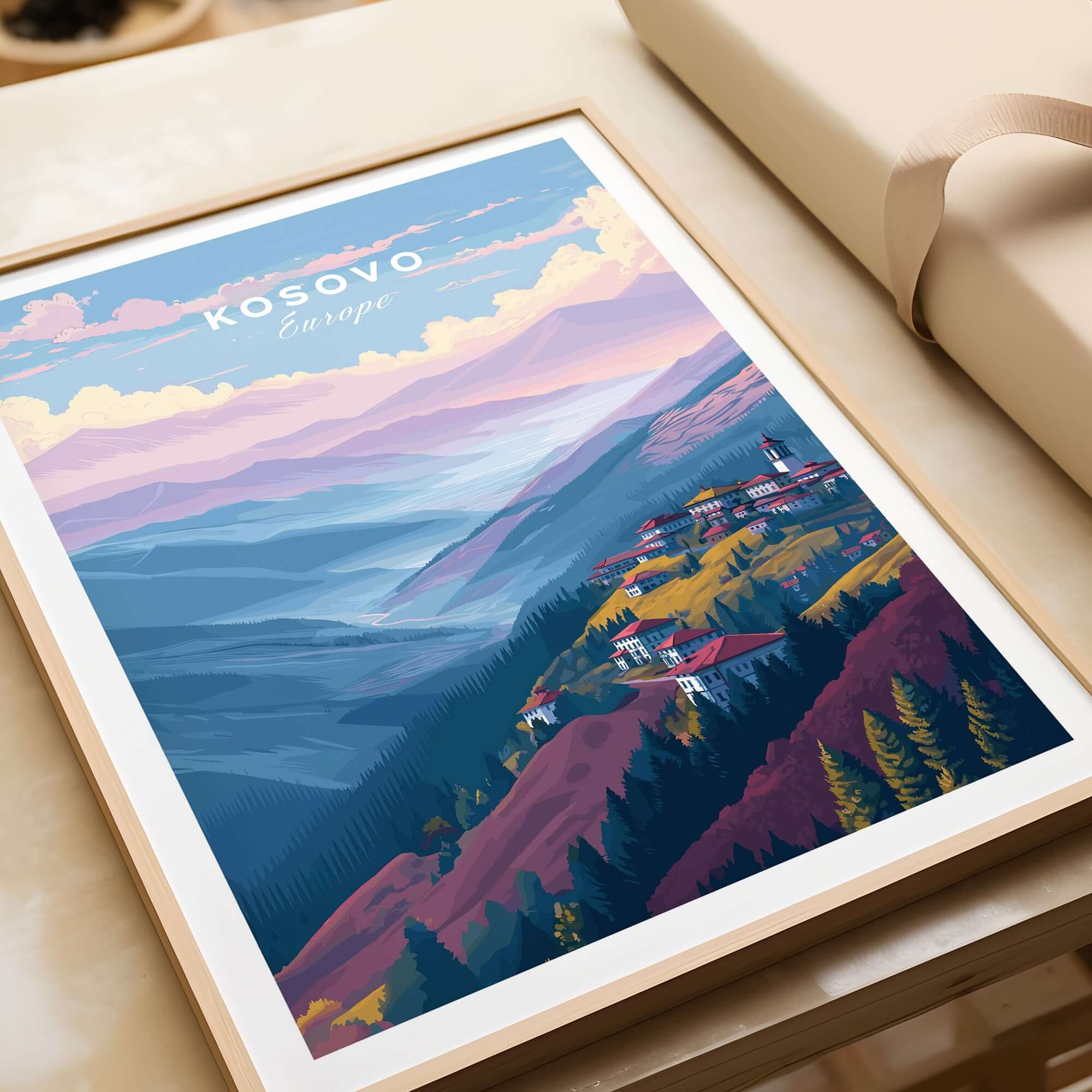 Kosovo Pristina Region Canvas Print | Balkan Home Decor artwork showcasing vibrant Balkan landscapes.