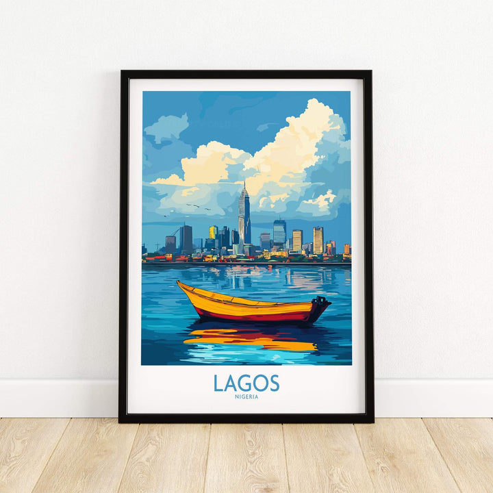 Lagos Travel Poster Nigeria