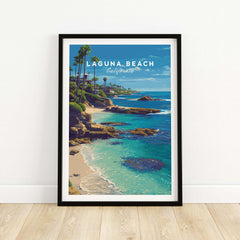 Laguna Beach Print | Southern California Wall Art featuring a scenic coastal view of Laguna Beach, California.