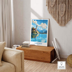 Lake Bled Art Print part of our best collection or travel posters and prints - This Art World