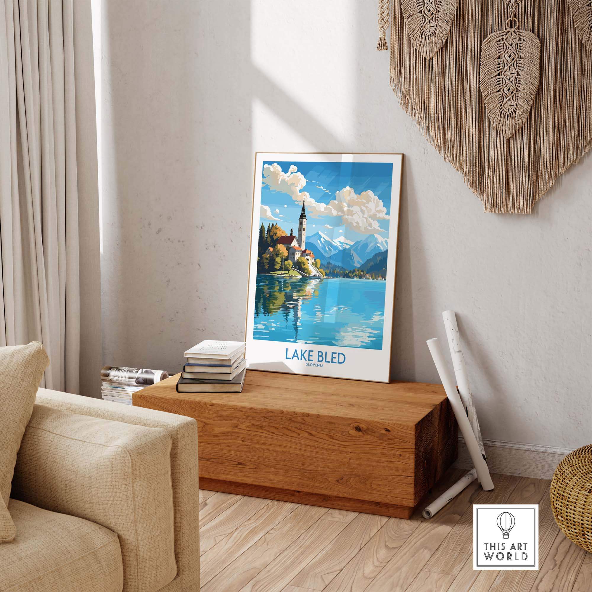 Lake Bled Art Print part of our best collection or travel posters and prints - This Art World
