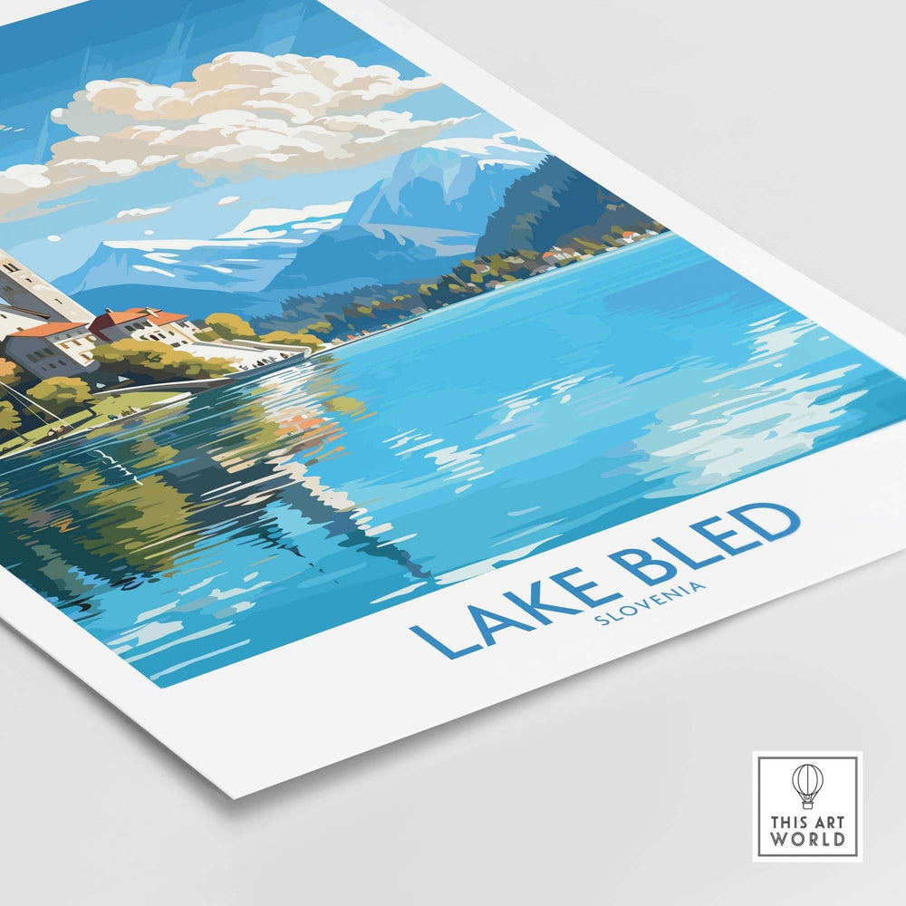 Lake Bled Art Print part of our best collection or travel posters and prints - This Art World