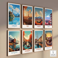Lake Bled Art Print part of our best collection or travel posters and prints - This Art World