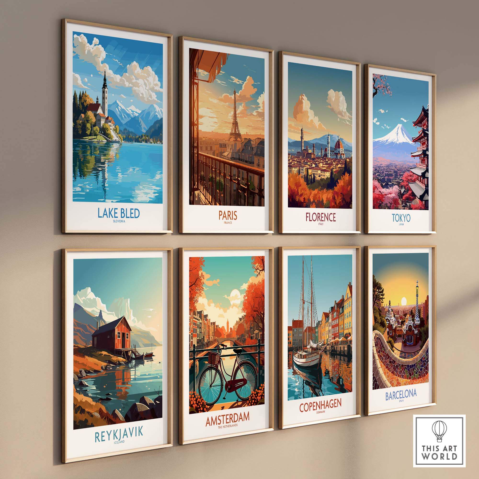 Lake Bled Art Print part of our best collection or travel posters and prints - This Art World