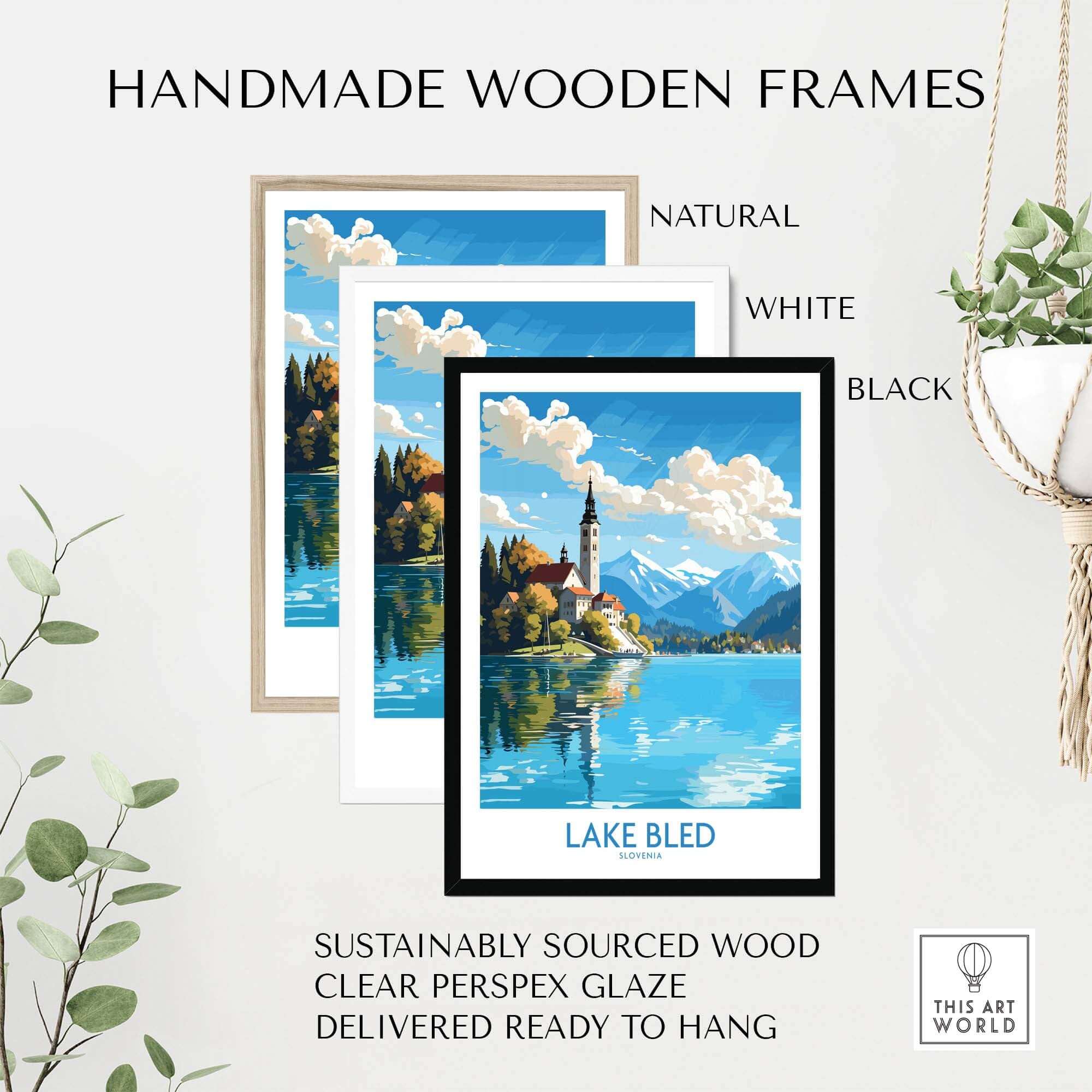 Lake Bled Art Print part of our best collection or travel posters and prints - This Art World
