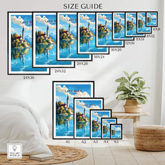 Lake Bled Poster part of our best collection or travel posters and prints - This Art World