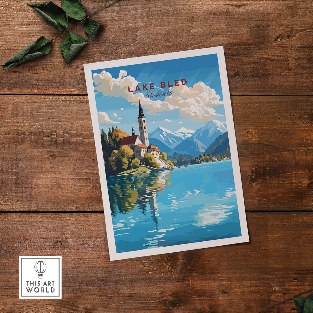 Lake Bled Poster part of our best collection or travel posters and prints - This Art World