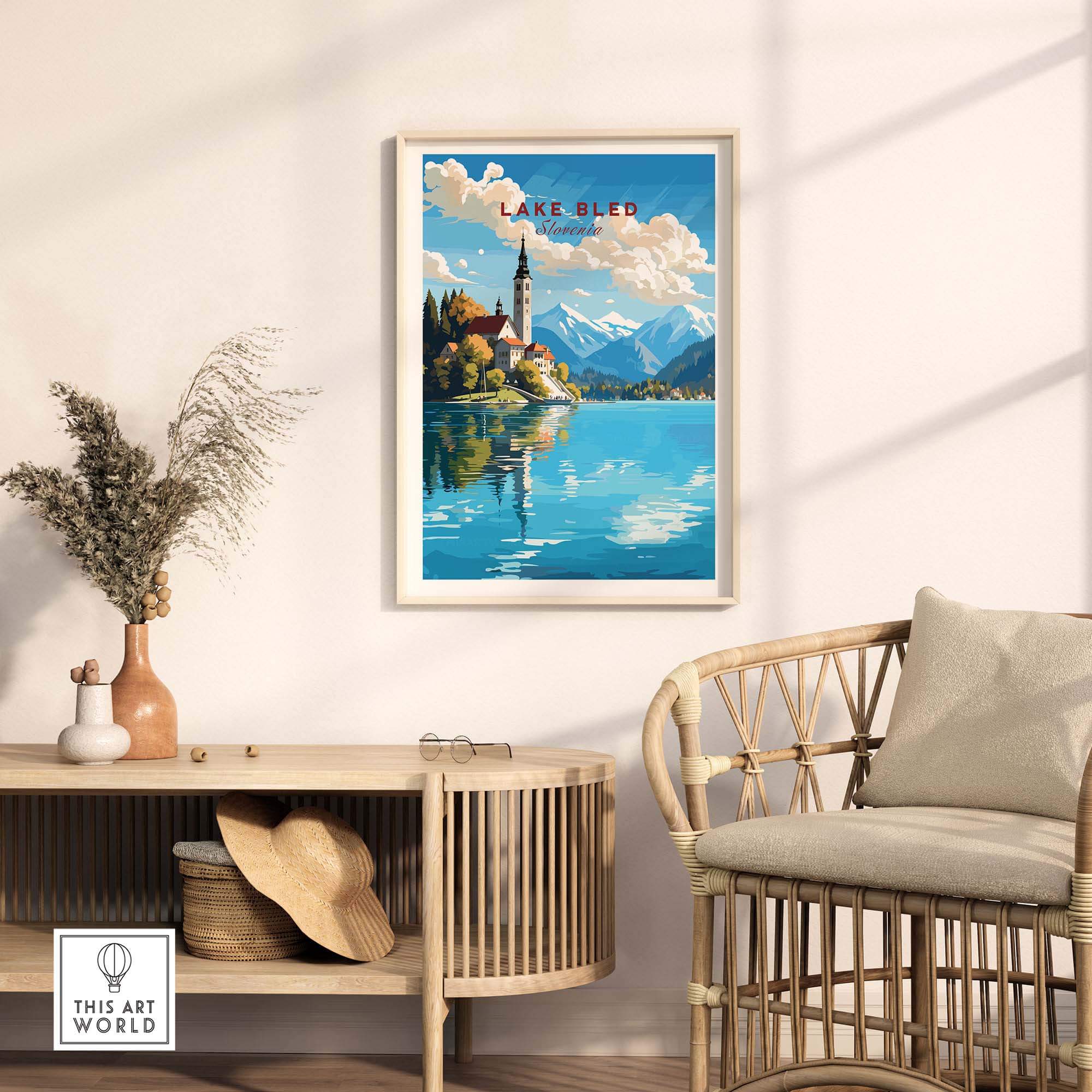 Lake Bled Poster part of our best collection or travel posters and prints - This Art World