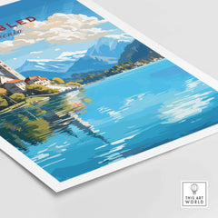 Lake Bled Poster part of our best collection or travel posters and prints - This Art World