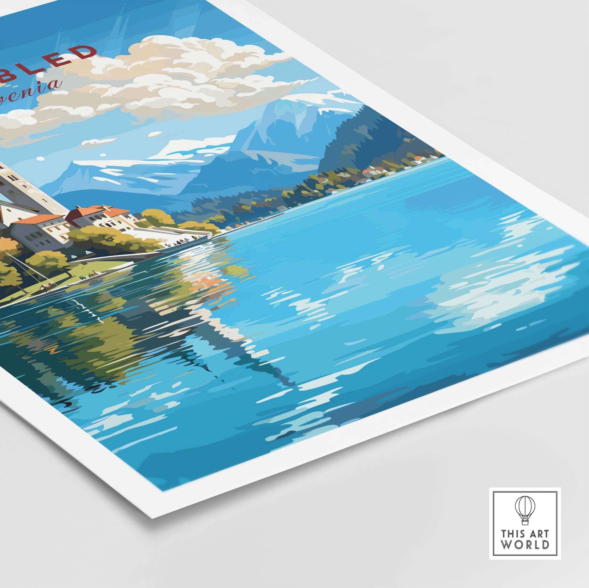 Lake Bled Poster part of our best collection or travel posters and prints - This Art World