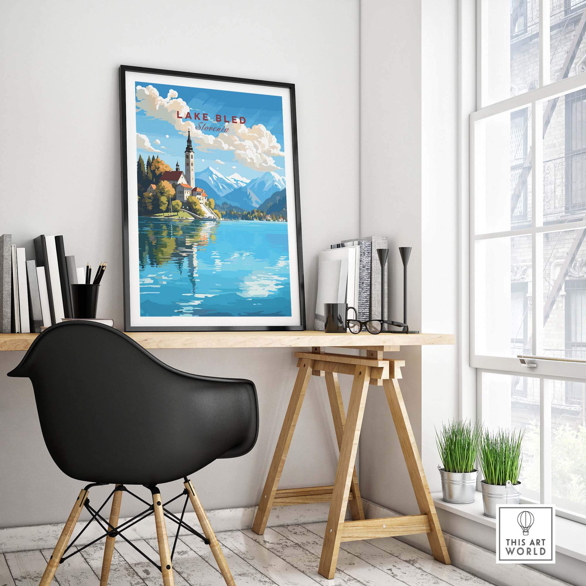 Lake Bled Poster part of our best collection or travel posters and prints - This Art World