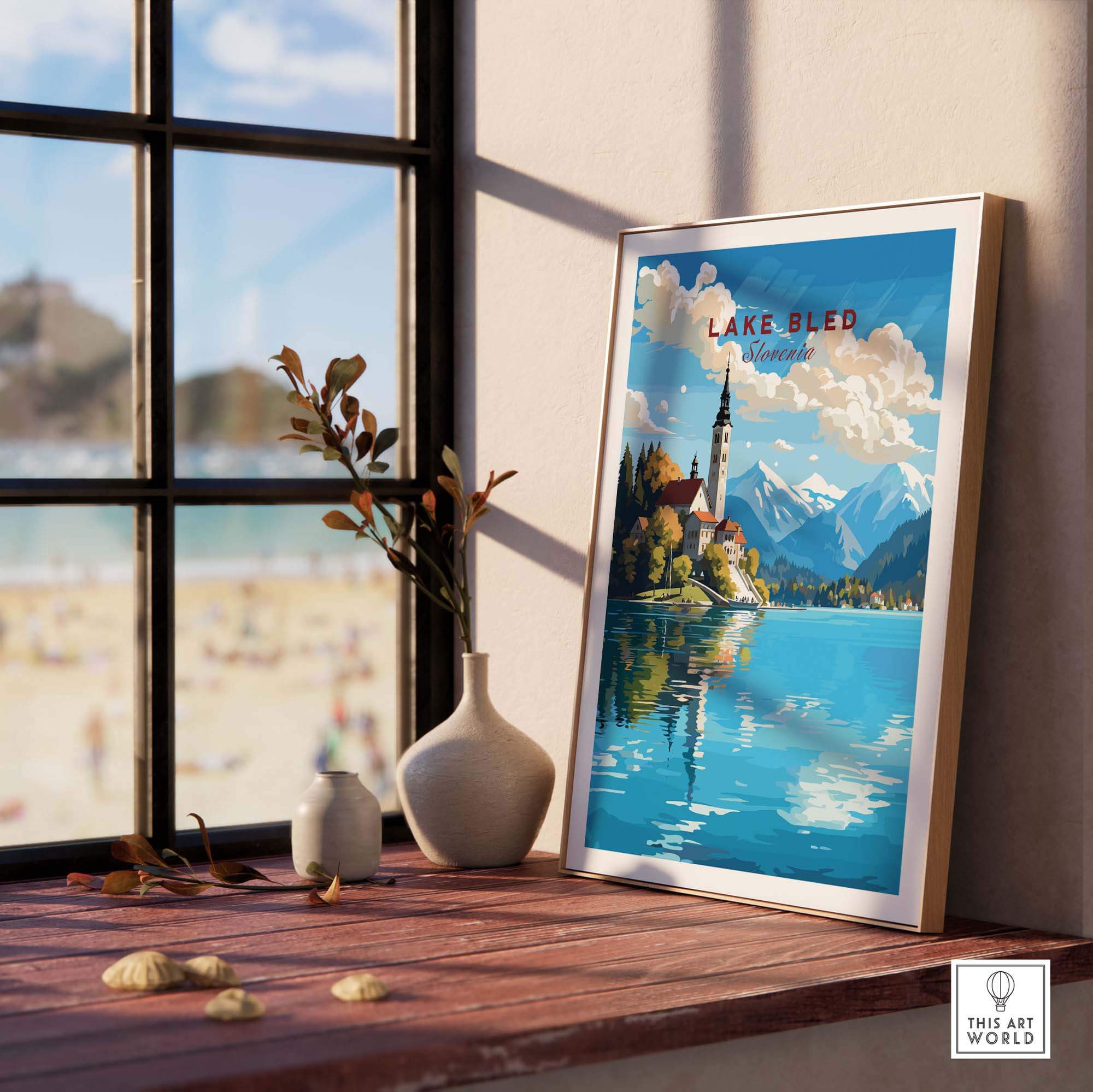 Lake Bled Poster part of our best collection or travel posters and prints - This Art World