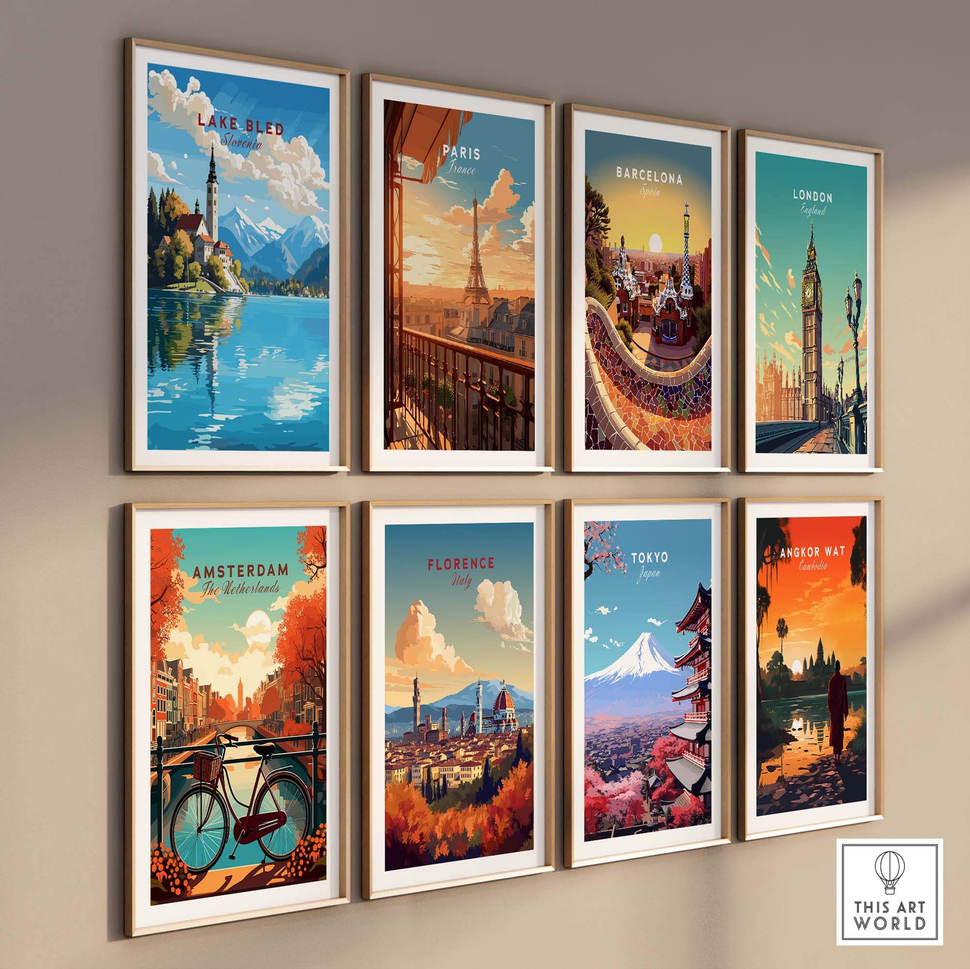Lake Bled Poster part of our best collection or travel posters and prints - This Art World