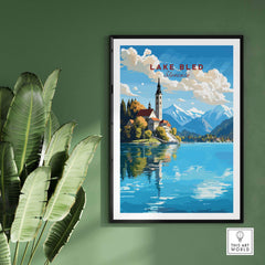 Lake Bled Poster part of our best collection or travel posters and prints - This Art World