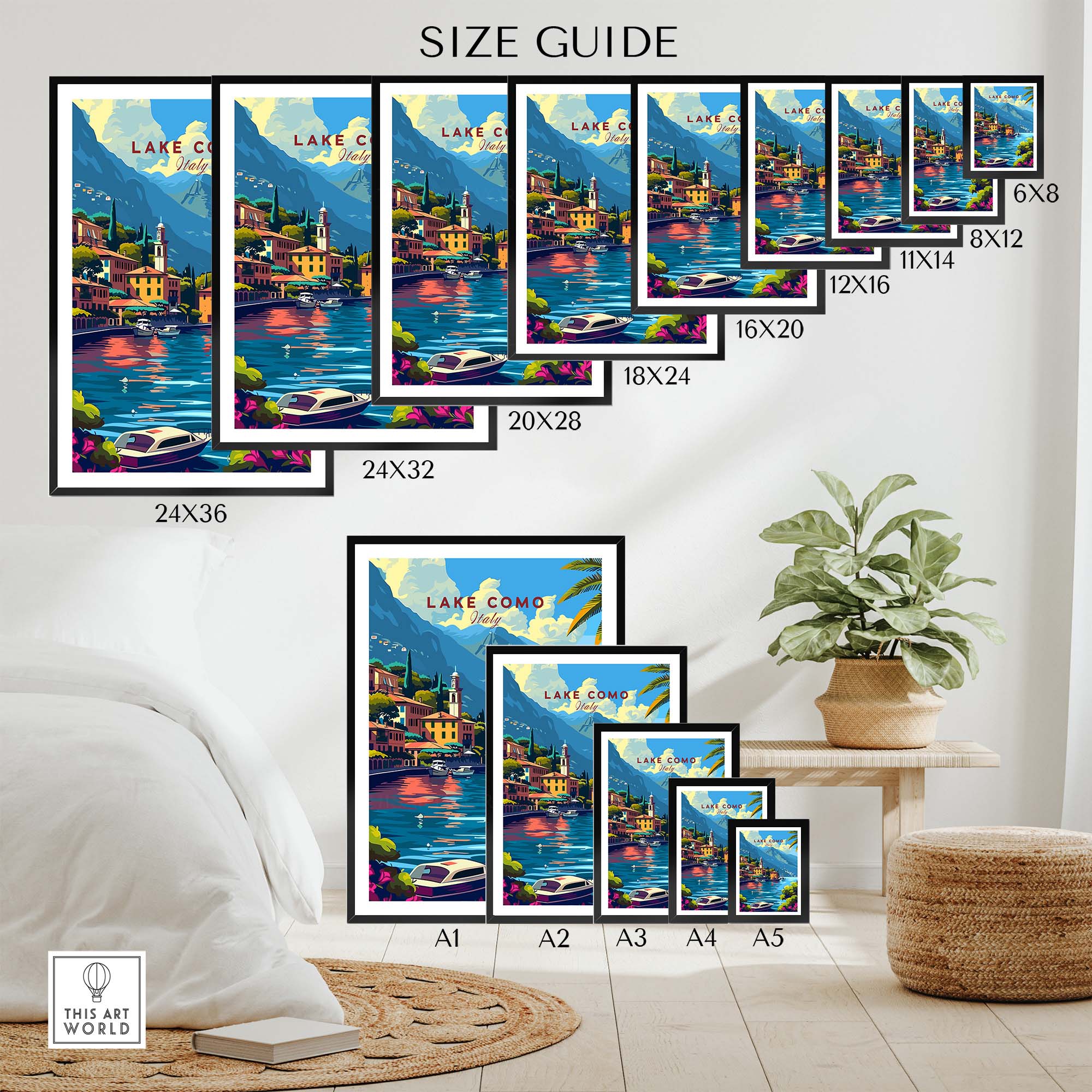 Lake Como Art Print