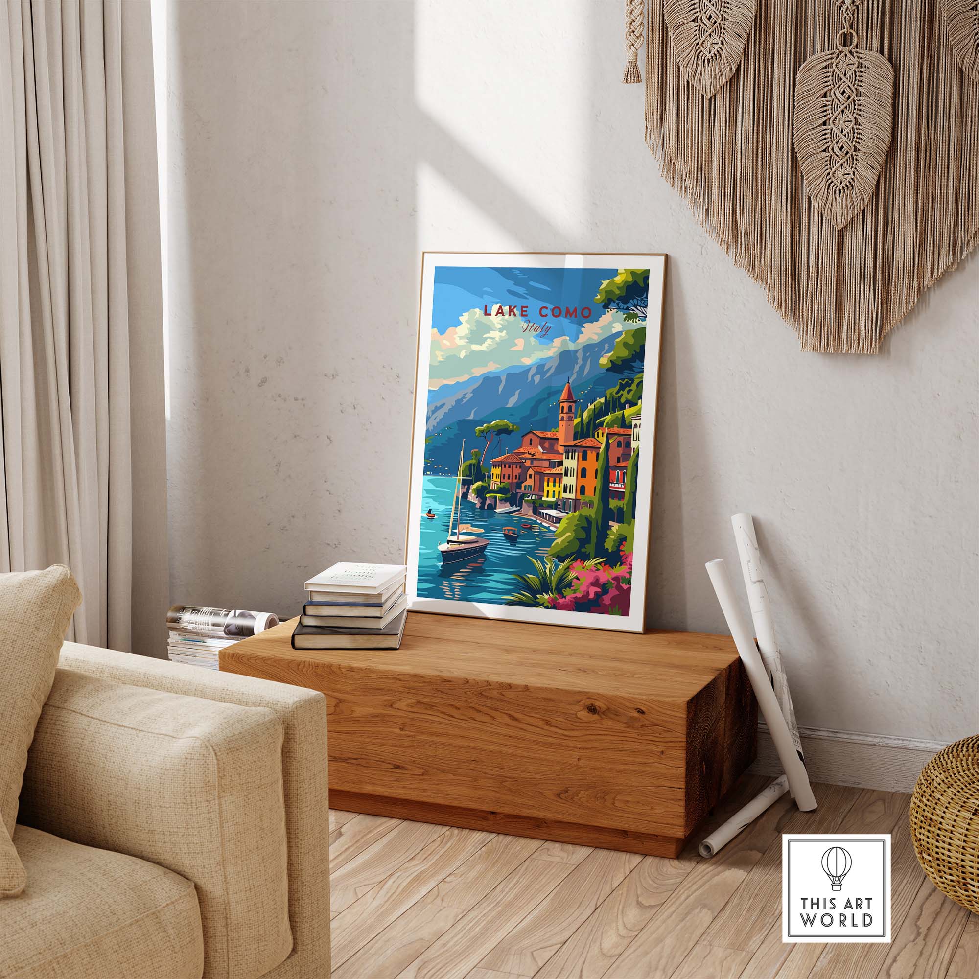 Lake Como Travel Poster