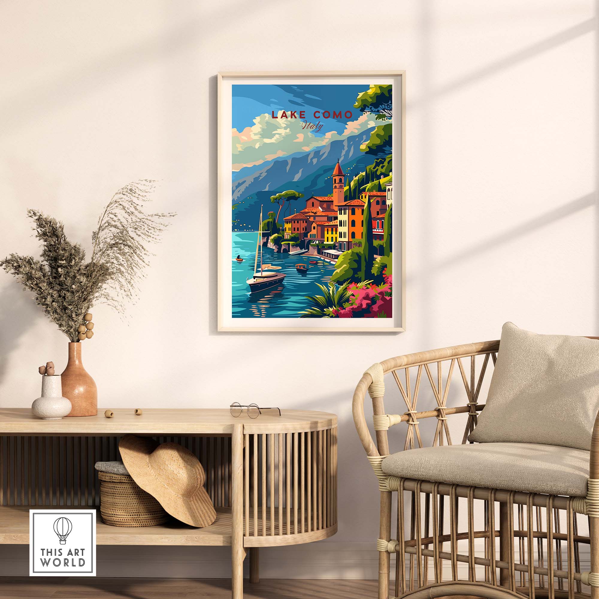 Lake Como Travel Poster