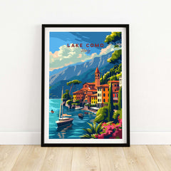 Lake Como Travel Poster