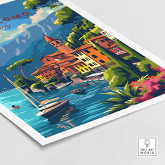 Lake Como Travel Poster