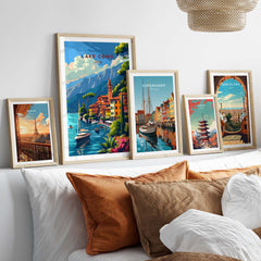 Lake Como Travel Poster