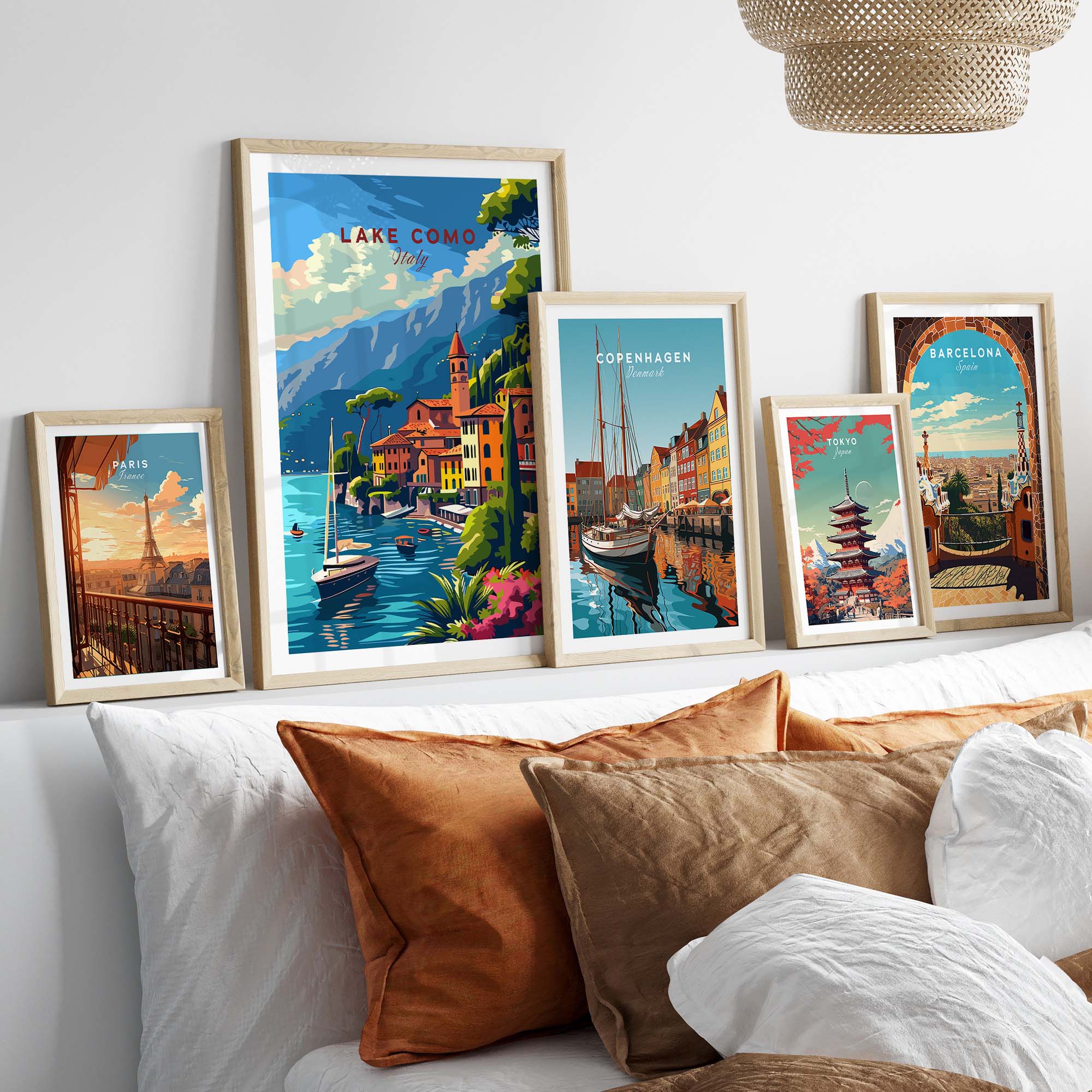 Lake Como Travel Poster
