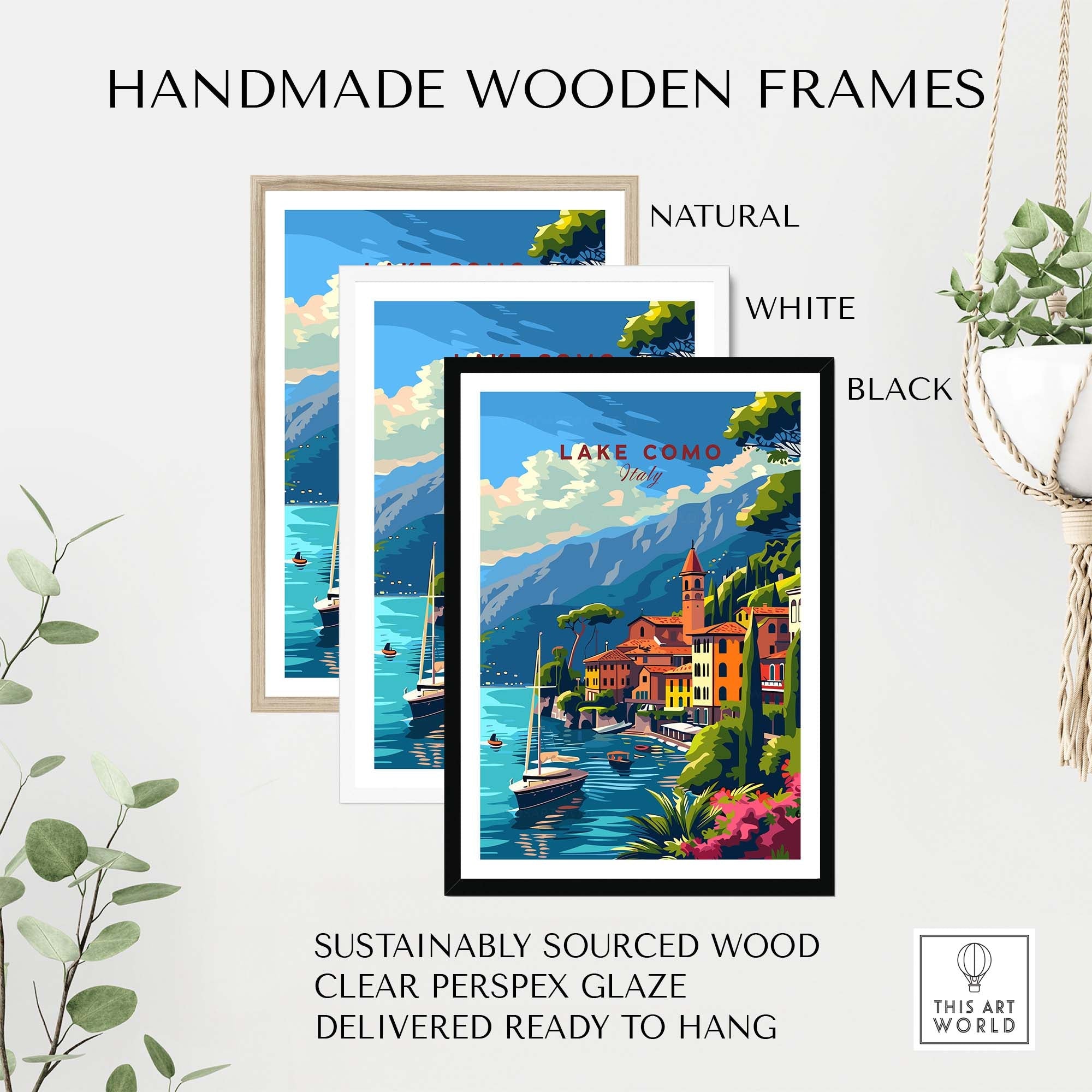 Lake Como Travel Poster