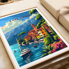 Lake Como Travel Poster