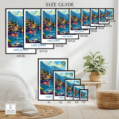 Lake Como Travel Print