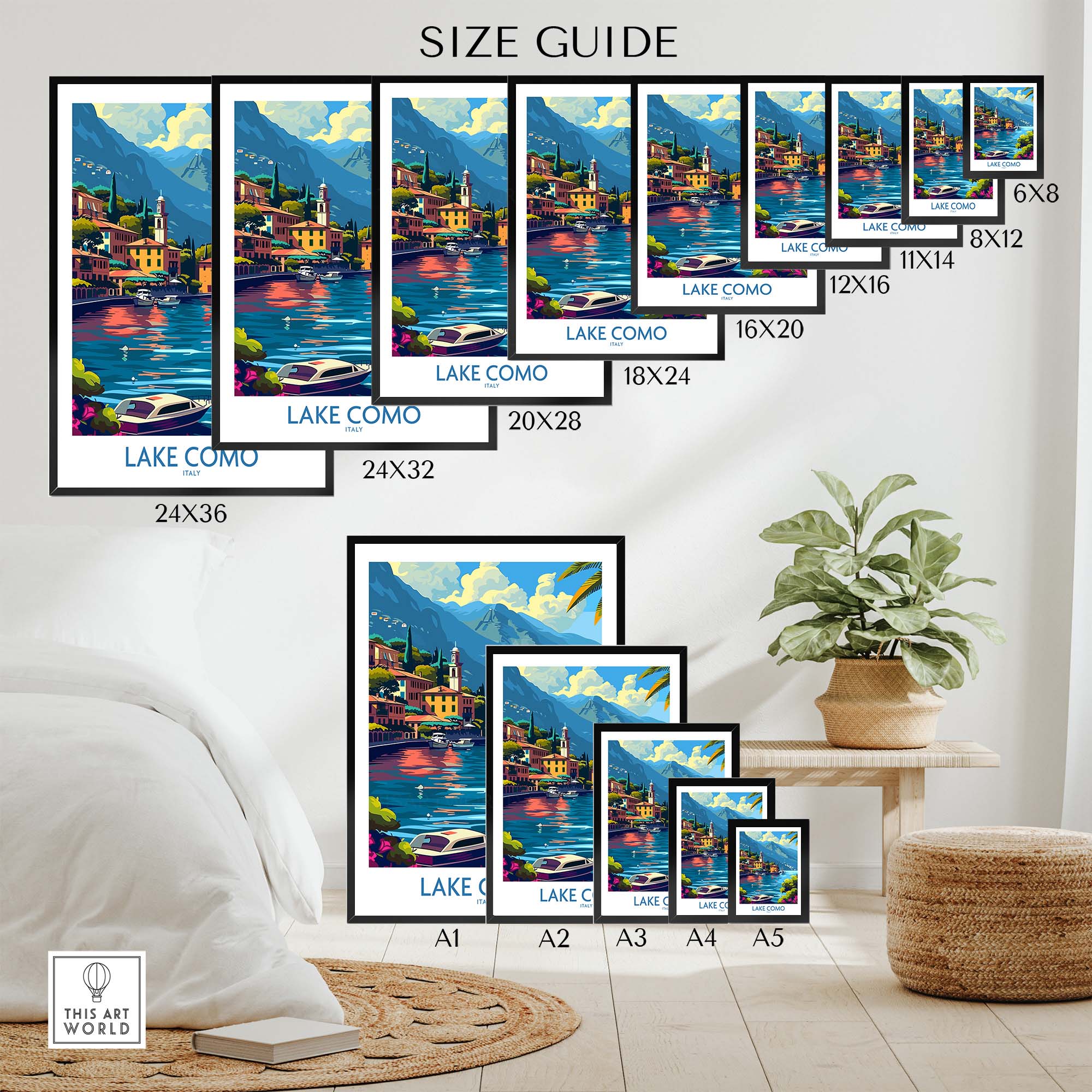 Lake Como Travel Print