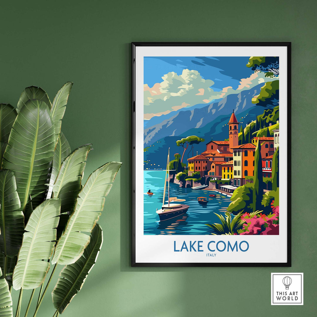 Lake Como Travel Print