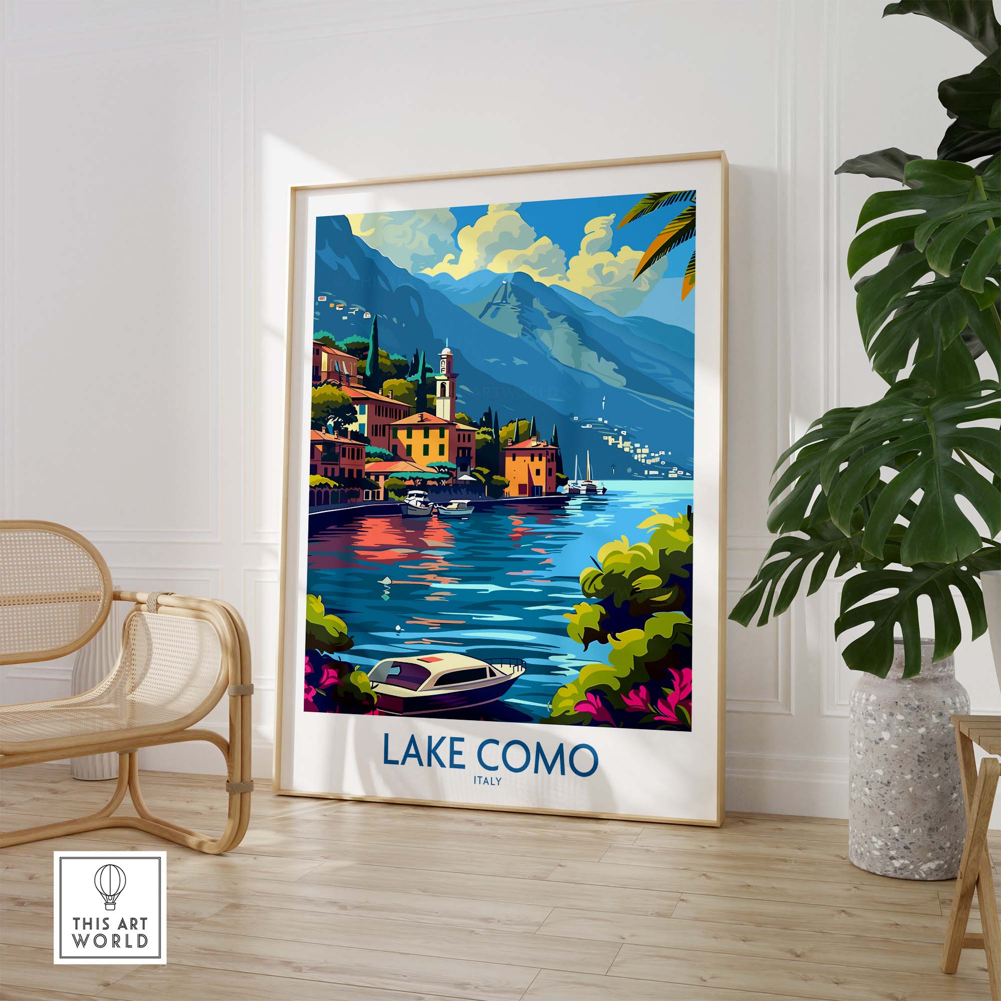 Lake Como Travel Print