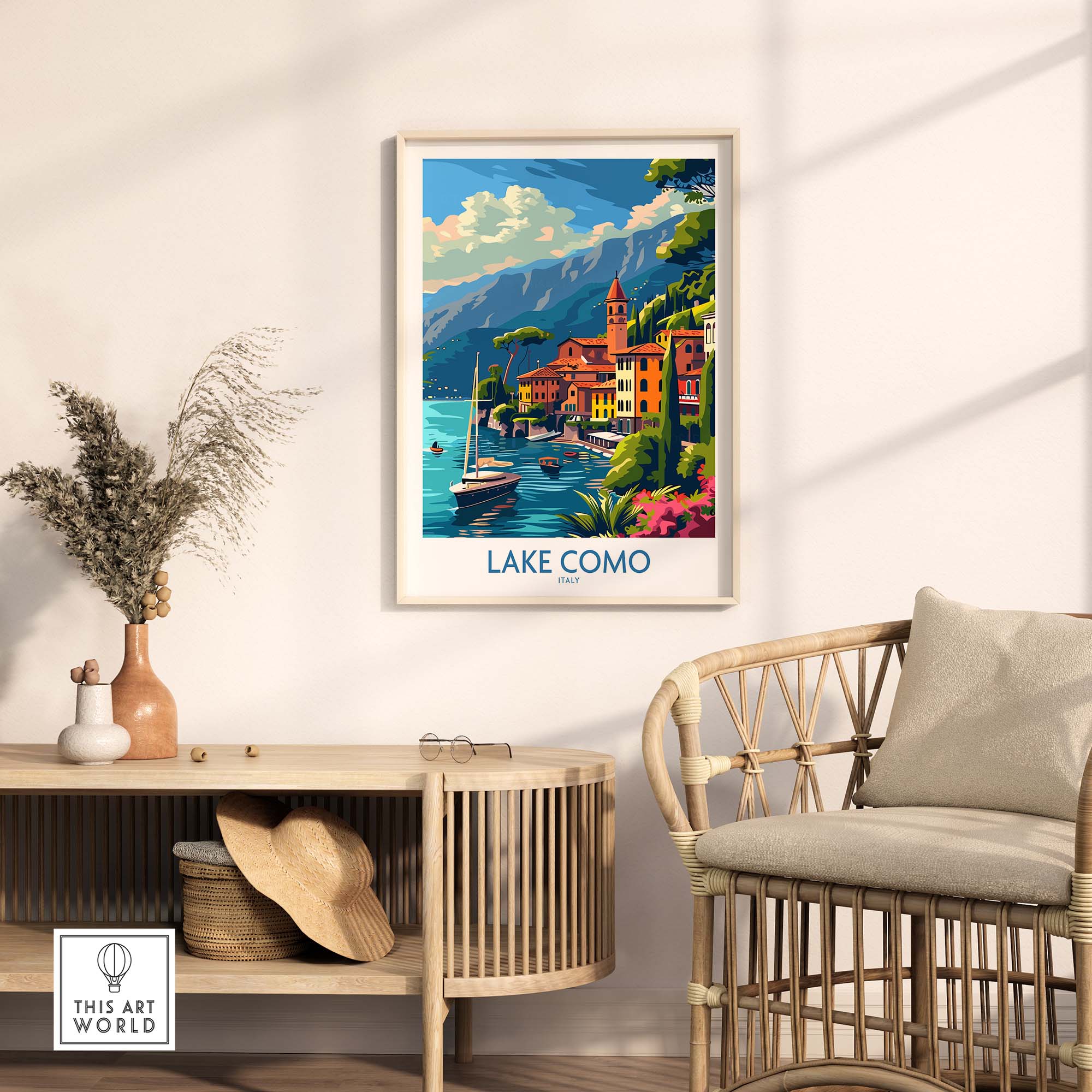 Lake Como Travel Print