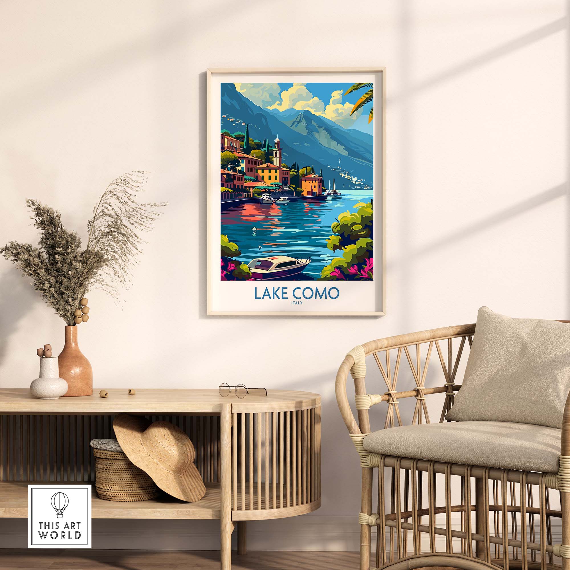 Lake Como Travel Print