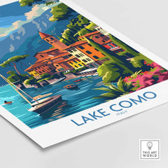 Lake Como Travel Print