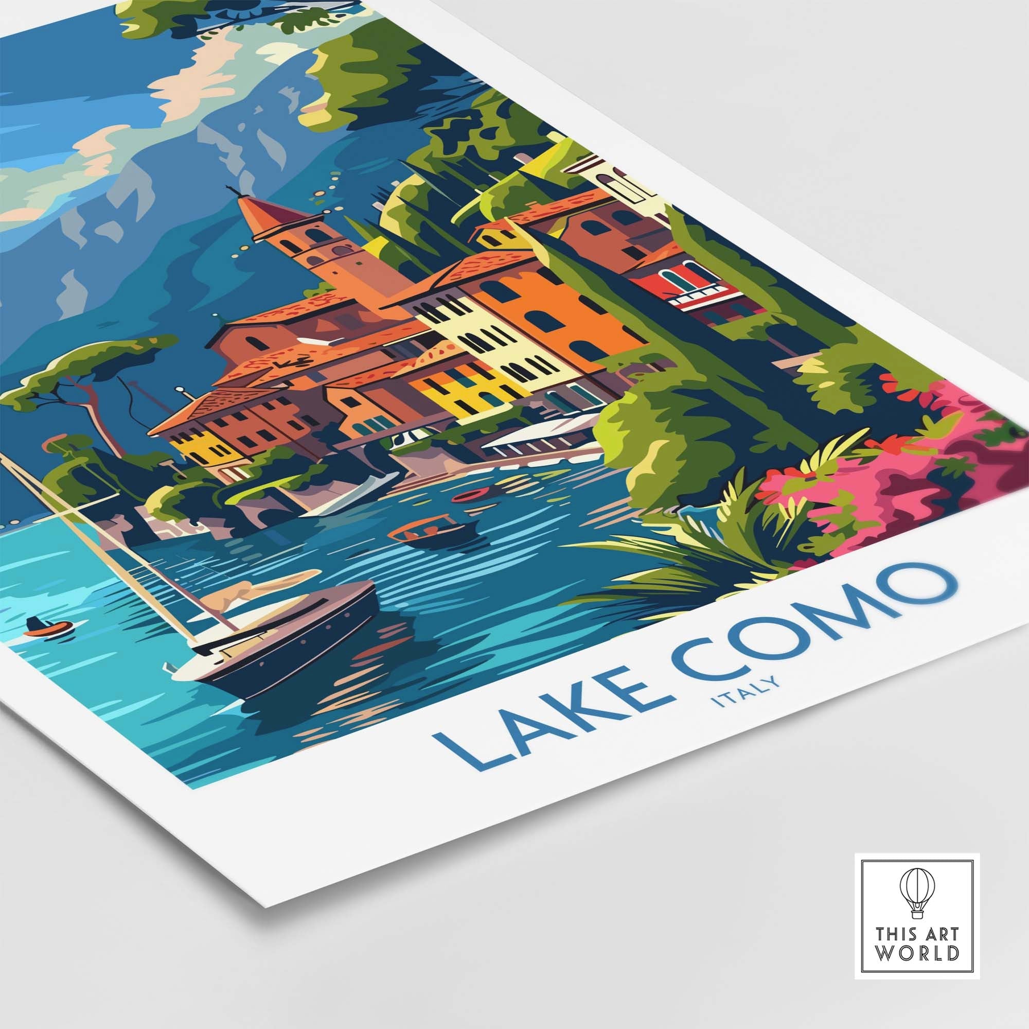 Lake Como Travel Print