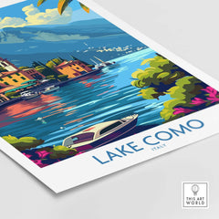 Lake Como Travel Print