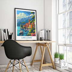 Lake Como Travel Print